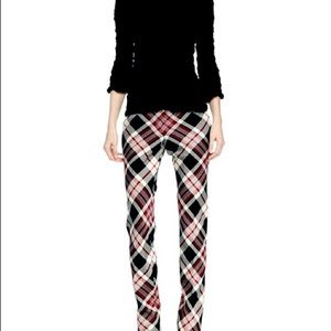 Alexander McQueen tartan plaid straight pant